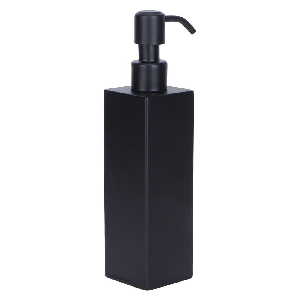 200ml Quadratische Duschflasche 304 Edelstahl Shampoo Handseife Spender Schwarz