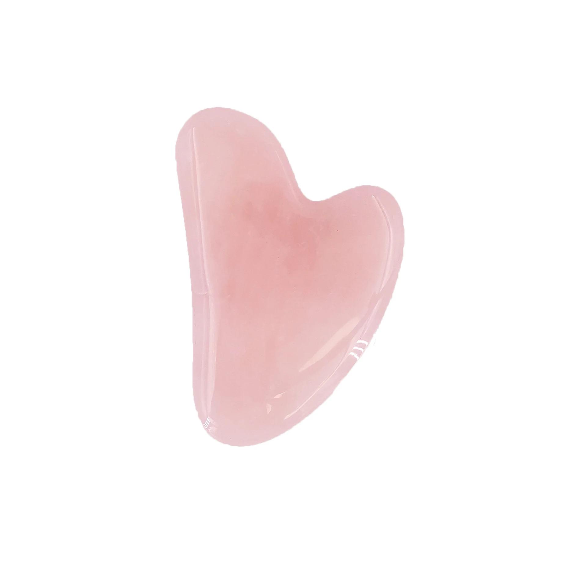 

Натуральный нефритовый скребок Гуаша Массажная доска Розовый кварцевый нефритовый камень Гуаша для лица, шеи, подтяжки кожи, удаления морщин, красоты автомобиля