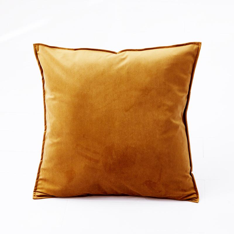 Plain Pillow Cover for Sofa Car Velvet Cushion Cover 40x40 Ornamental Pillows for Living Room Home Decor Smooth Throw Pillowcase