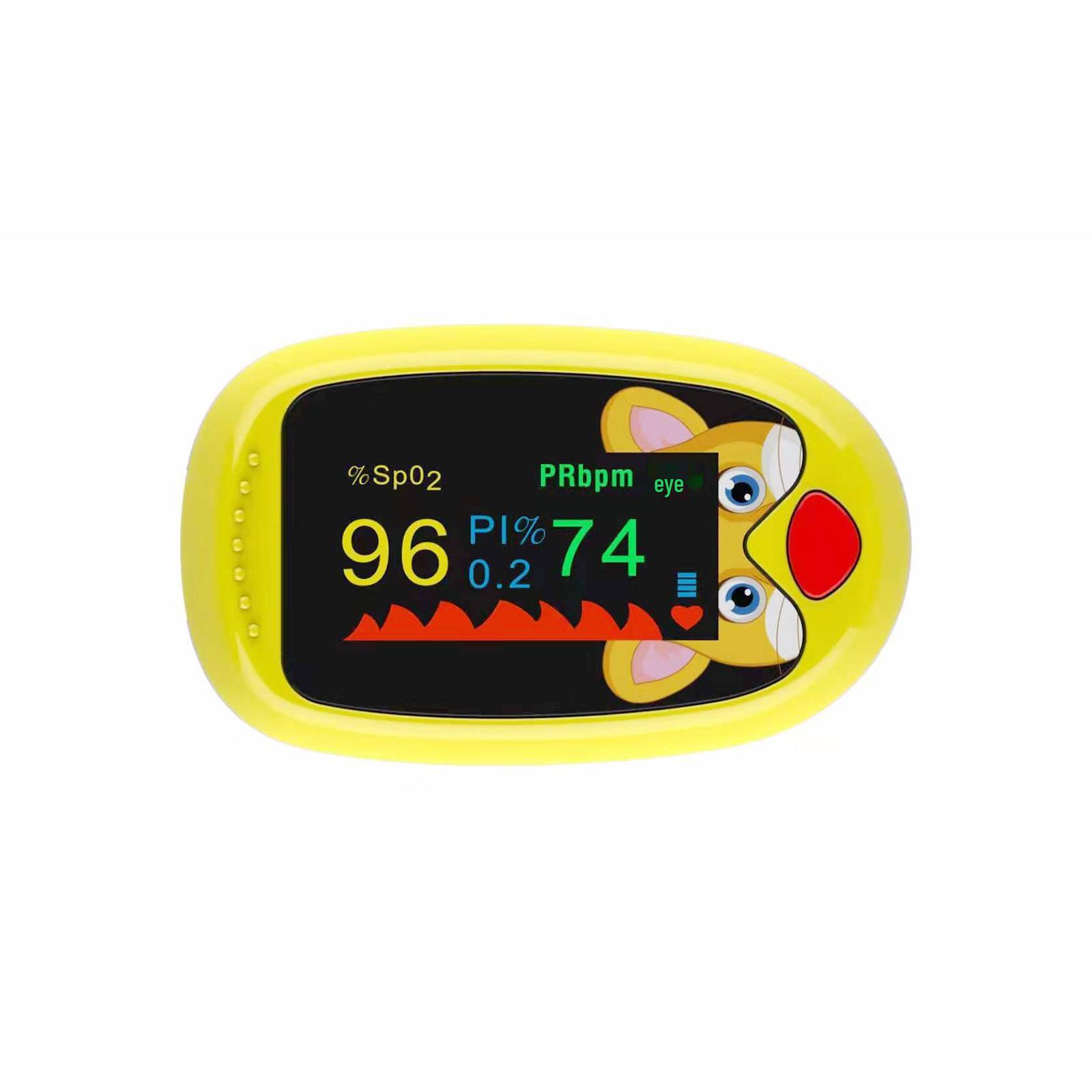 

Children s Finger Pulse Oximeter - Blood Oxygen Saturation Monitor жёлтый