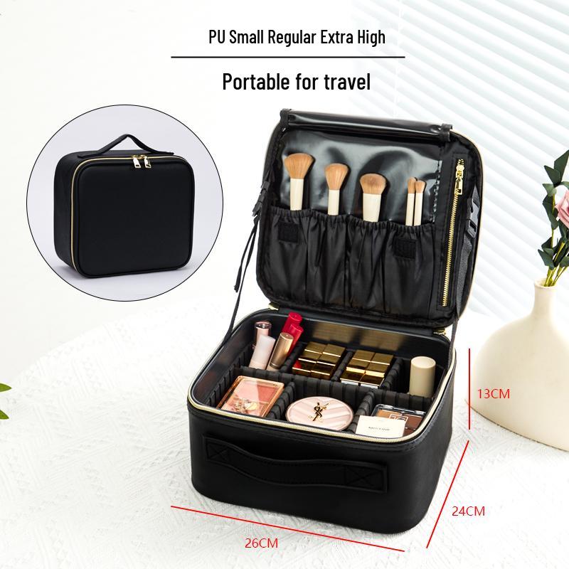 Women's LED Light Makeup Bag with Mirror 2025 – Large Capacity Handheld Cosmetic Storage Box