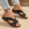 2026 Summer New Women's Slippers Casual Flower Hollow Wedge Beach Shoes Outdoor Fashion Comfortable Sandals
