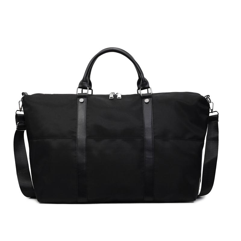 

Вместительная легкая дорожная наплечная сумка-тоут для хранения вещей на открытом воздухе, унисекс, через плечо чёрный