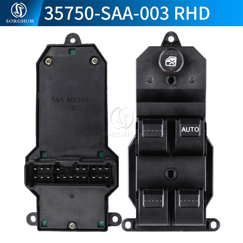 35760S9AG042A 35750SAA003 LHD RHD Master Power Window Switch For Honda CRV Jazz GD1 GD3 2002 03 2006 Civic 2001 2005 35750SAEP03