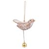 Rustic Wood Bird Wind Chime, Vintage Bird Sculpture Hanging Bell Pendant for Farmhouse, Patio, Garden, Balcony, Window Decor