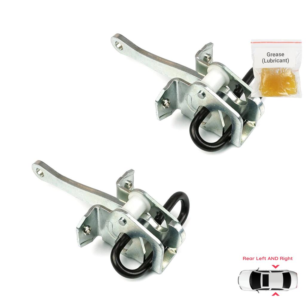 EDP1064-1 2 Pieces Rear Left AND Right Door Catch Hinge Brake Stop Check Strap Limiter Lever Arm for BMW 3 Series E36 1990-1999 51228165009