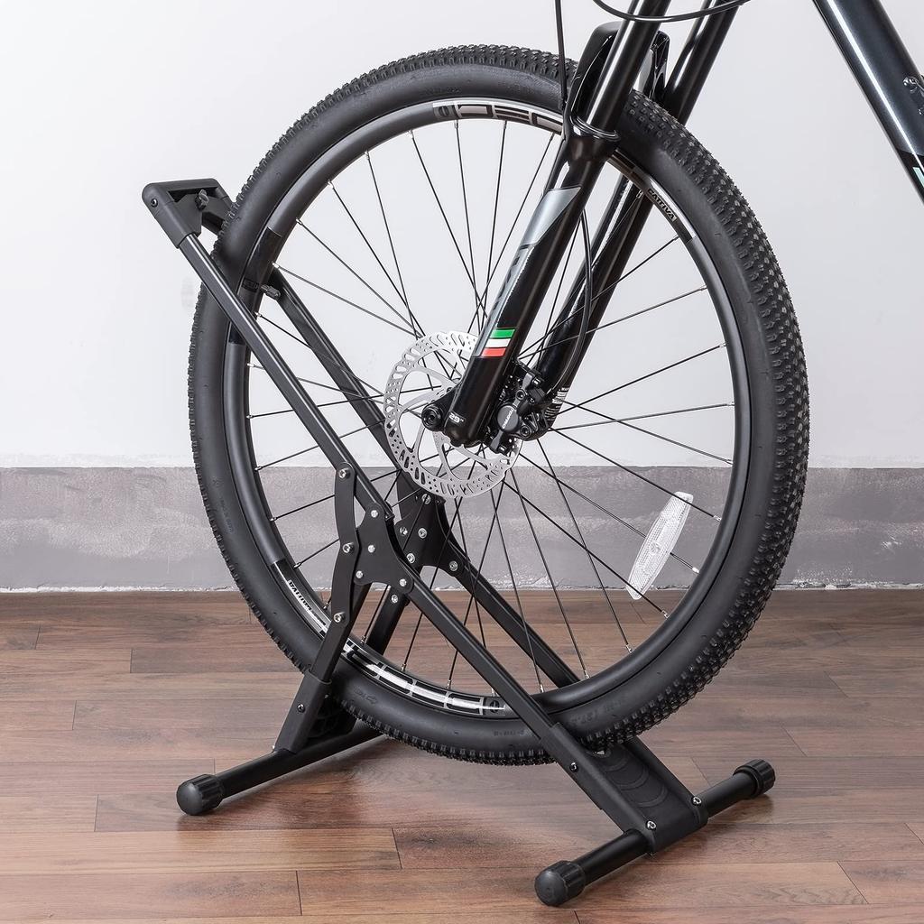 CXWXC Bicycle Stand, Horizontal, Non-Toppling, Foldable, for Road Bikes and Cross Bikes, Single Bike Display Stand (T320)