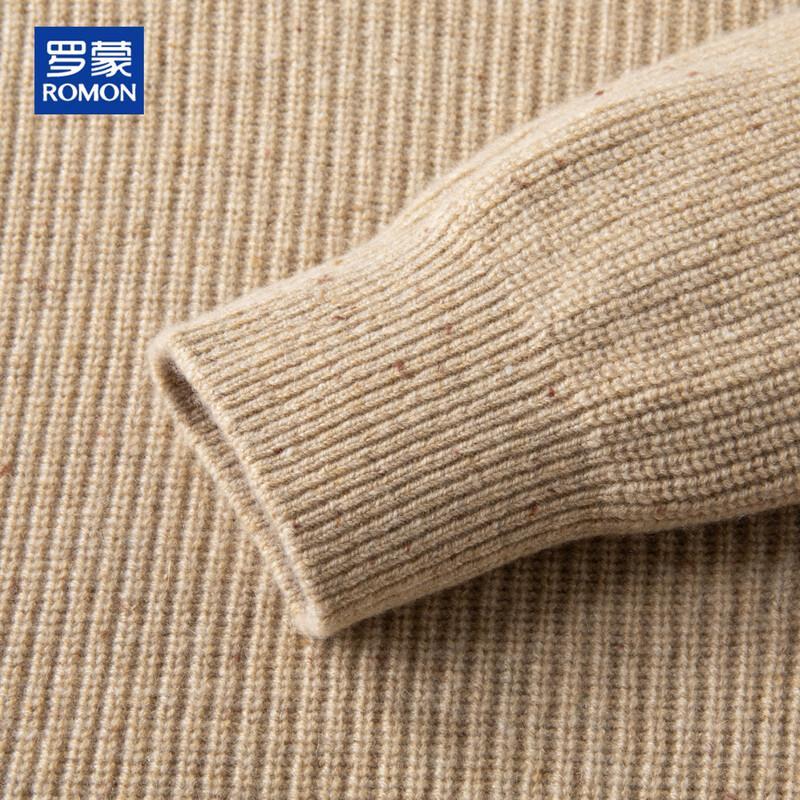 ROMON Men's 100% Pure Cashmere Crewneck Sweater