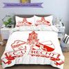 3pcs Duvet Cover Set (1*Duvet Cover + 2*Pillowcase, Without Core), FC Utrecht Print Bedding Set, Bedroom Decor, All‑Season, Gift