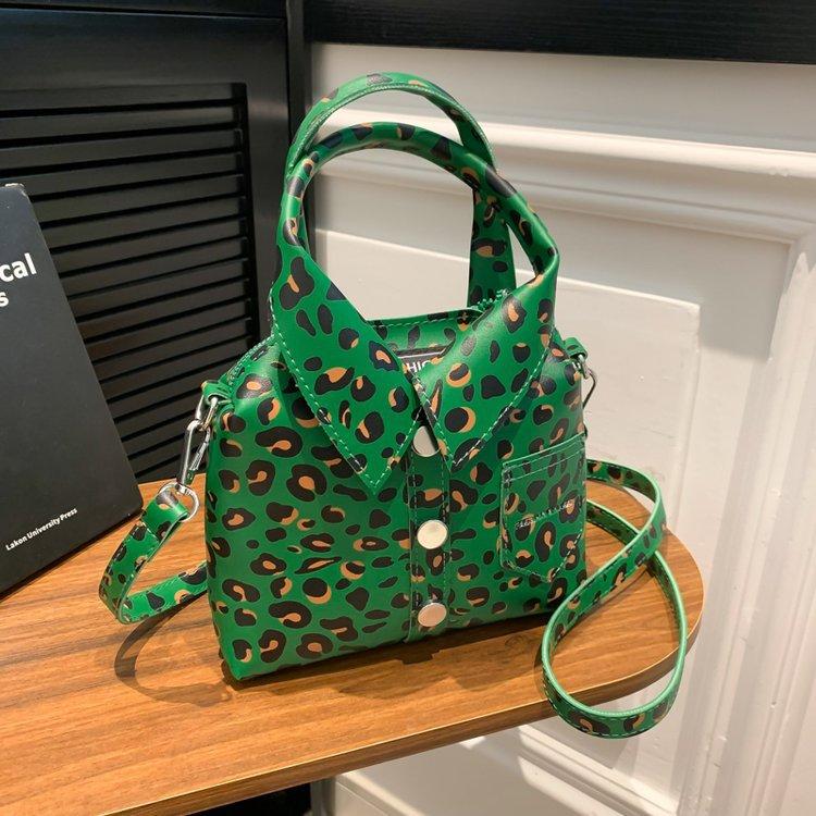 

European Brand Design Motorcycle Bags Women Clothing Shoulder Jacket Bag Messenger Bag Women Leopard Leather Handbags