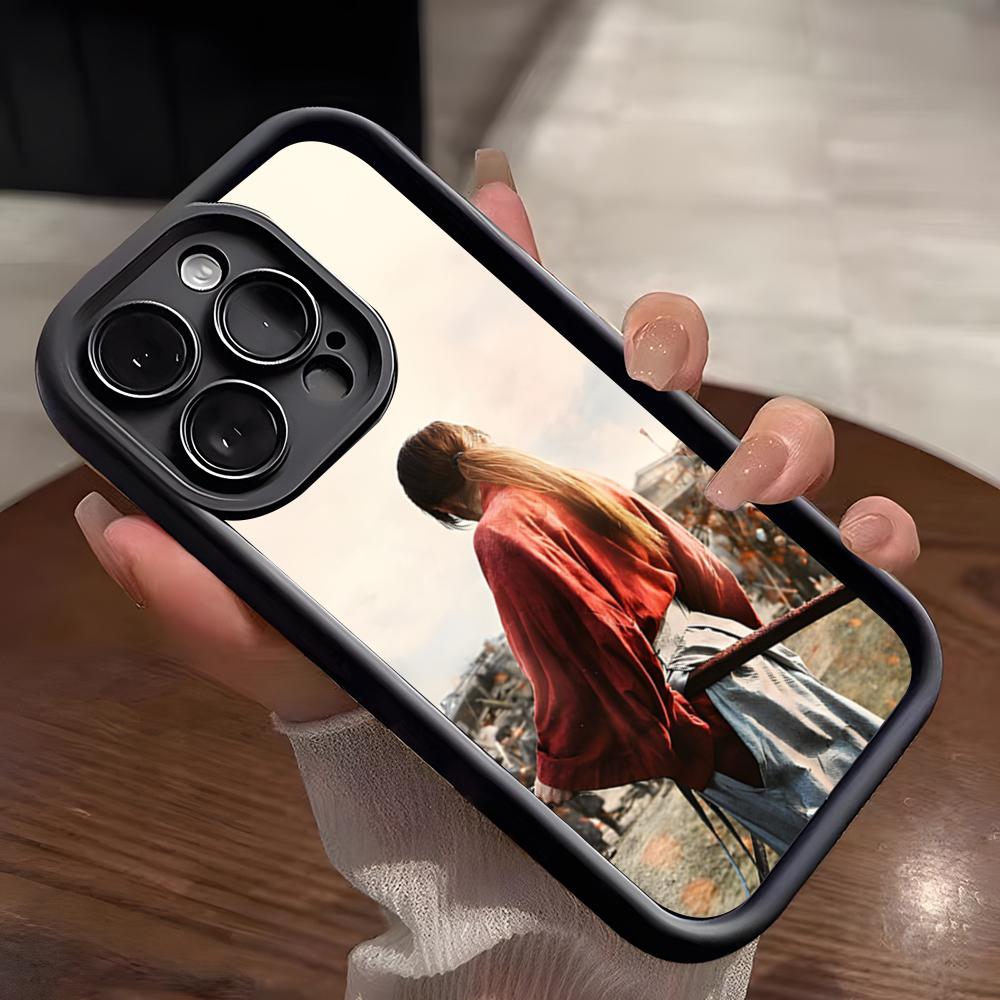 

Anime R-Rurouni Kenshin Phone Case For IPhone 17 Pro Max 15 Pro 16 14 Plus 12 13 Mini 11 Pro Shockproof Soft Cover iPhone 14
