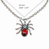 Aesthetic Red Crystal Drip Spider Pendants Halloween Gifts for Women Jewellery