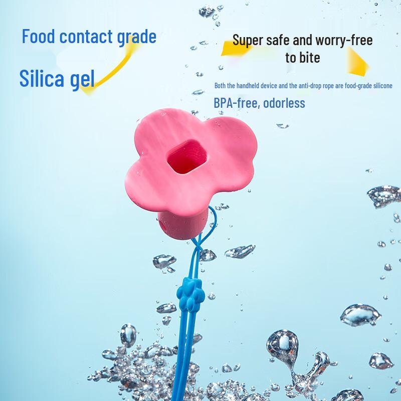 Kleines Reh Blau Blau Baby Wolke Silikon Beißring Halter