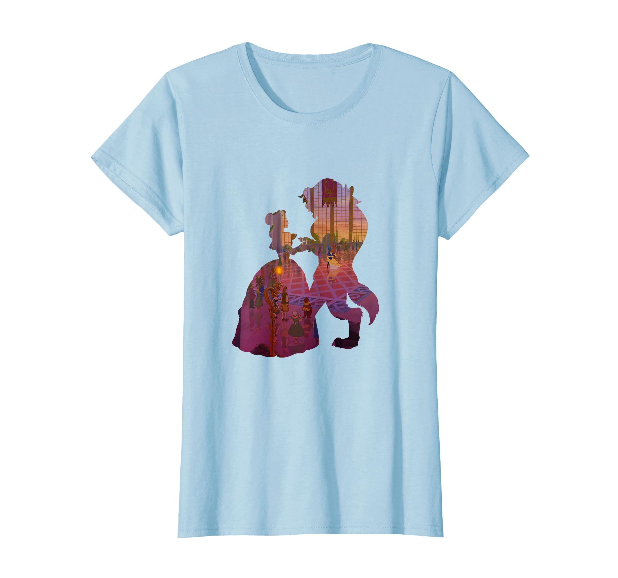 Классическая футболка Disney «Красавица и Чудовище» Силуэтный танец