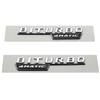 2pcs Car Fender Side Emblem Sticker Body Badge for Mercedes Benz BITURBO 4MATIC 2017-2021 W221 W212 W205 W211 W210 GLC B200 AT1