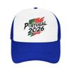 Portugal Football Match  Mesh Baseball Cap Adult Sun Hat Usa Canada Mexico Soccer Hats Adjustable Summer Trucker Hats