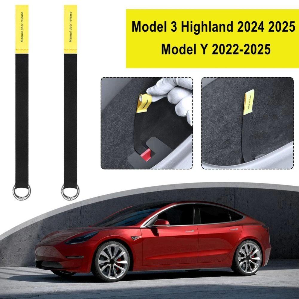 Flocking Emergency Release Strip for Tesla Model 3 Highland 2024 2025 Model Y 2022-2025