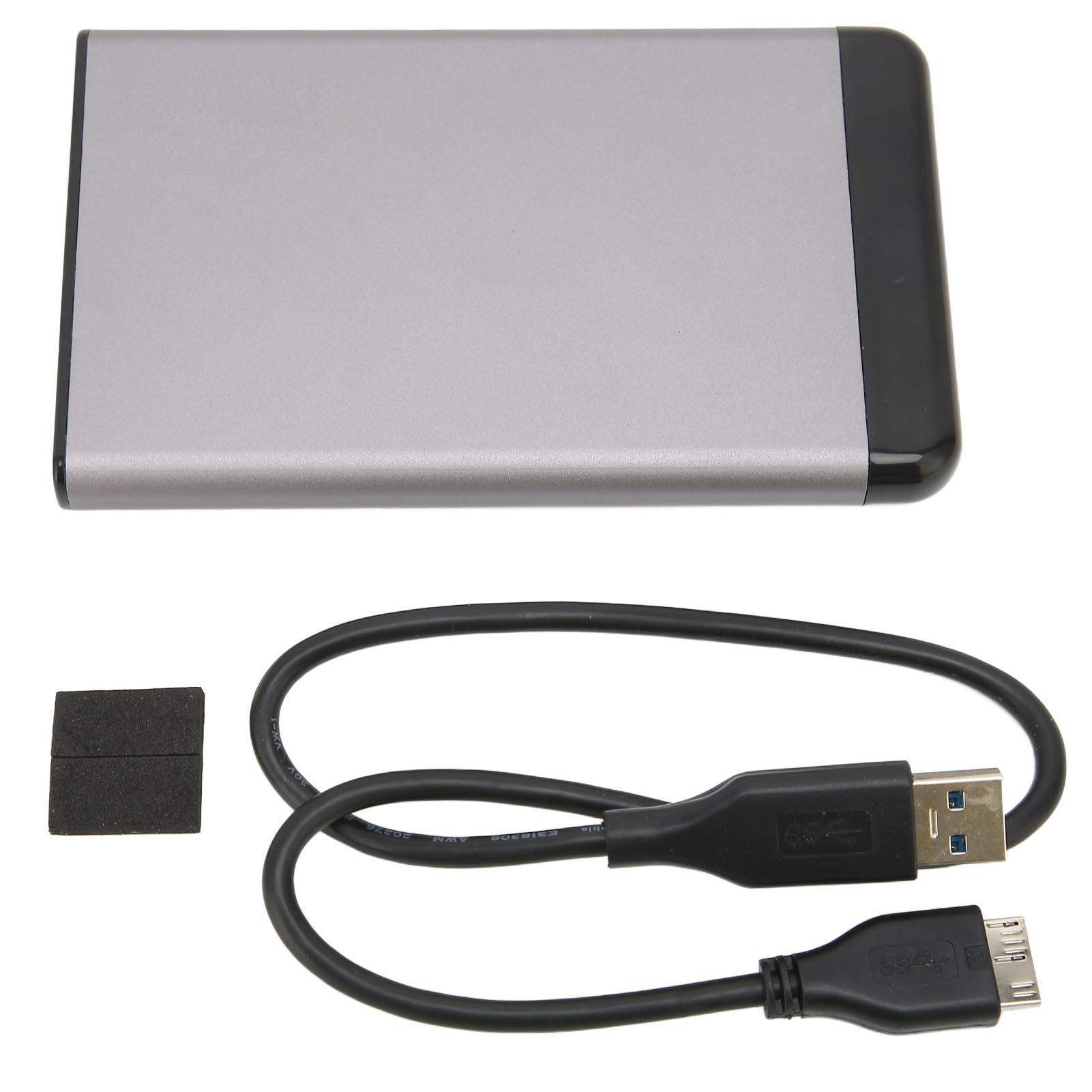 

2.5in Hard Disk Box USB3.0 General 5Gbps Speed Aluminum Alloy Fall Prevention Hard Disk Case (Not Inclube Hard Disk)
