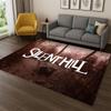 Silent Hill Horror Movie Games Carpet Rug for Bedroom Living Room Sofa Playroom Doormat Home Decor,Kid Play Area Rug Non-slip