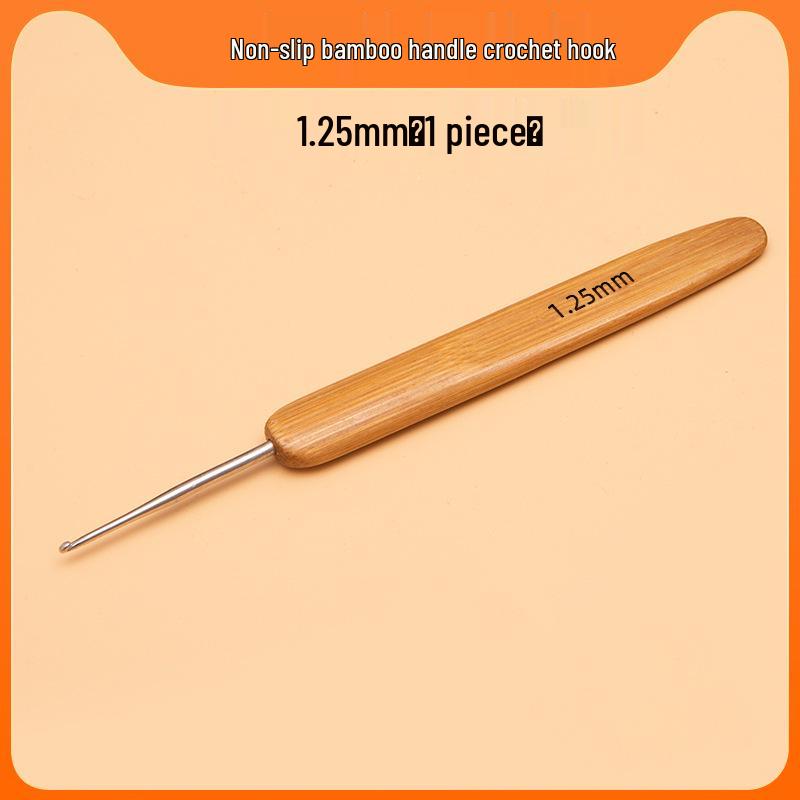 Carbonized Bamboo Crochet Yarn & Knitting Tool Set with Extra-Fine Old-Fashioned Bamboo Handle Set