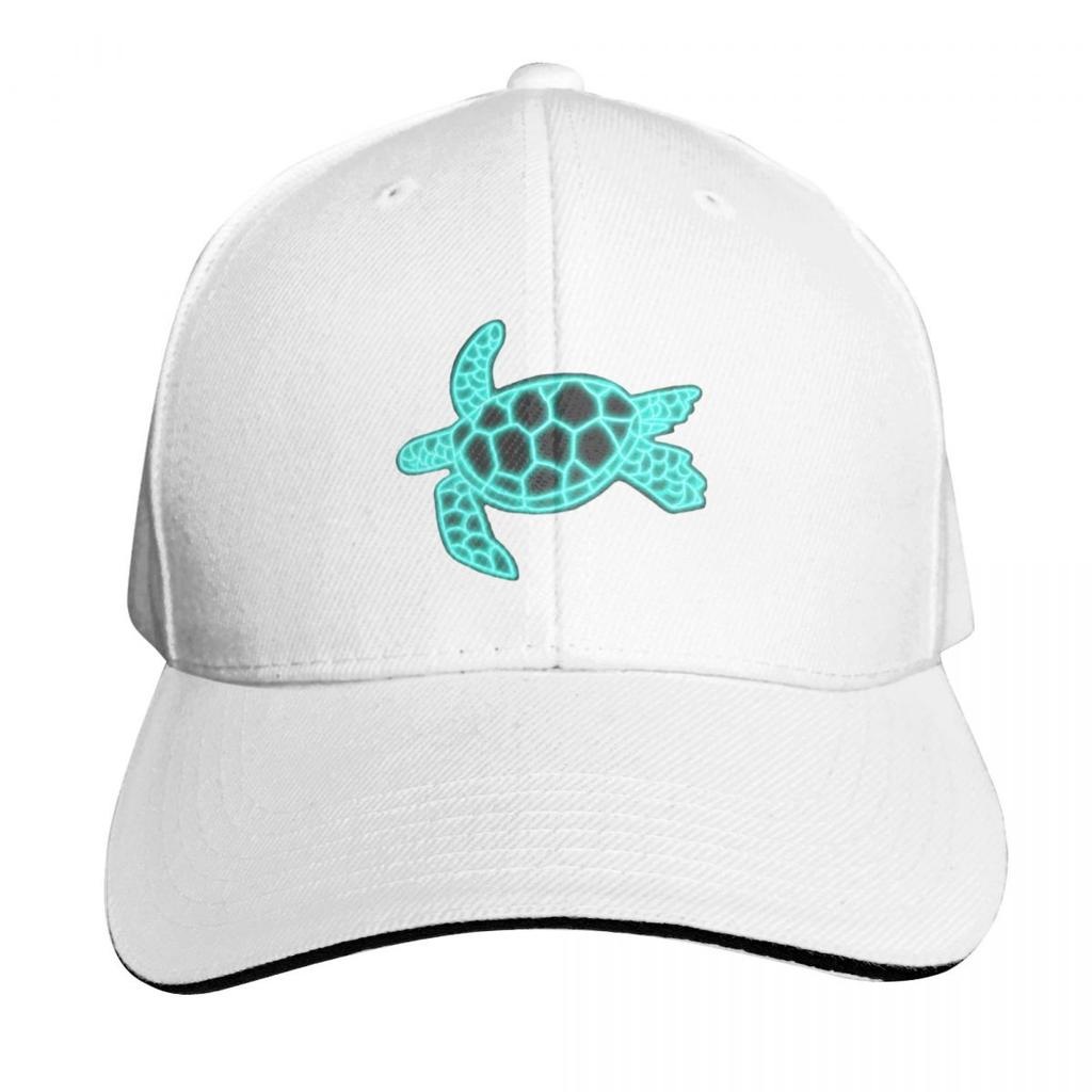 Neon Sea Turtle Baseball Cap Hat Beach Unisexs Big Size Hat Hat Unisex For The Sun Dropshipping For Unisex Womens