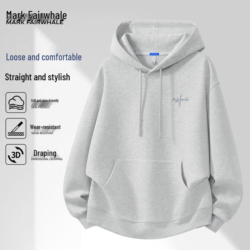 

Mark Fairwhale Men s Stylish Loose Fit Hooded Sweatshirt 3XL