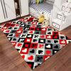 Playing card suit pattern carpet Yoga living room room decor children's crawling mat doormat area rug games mat