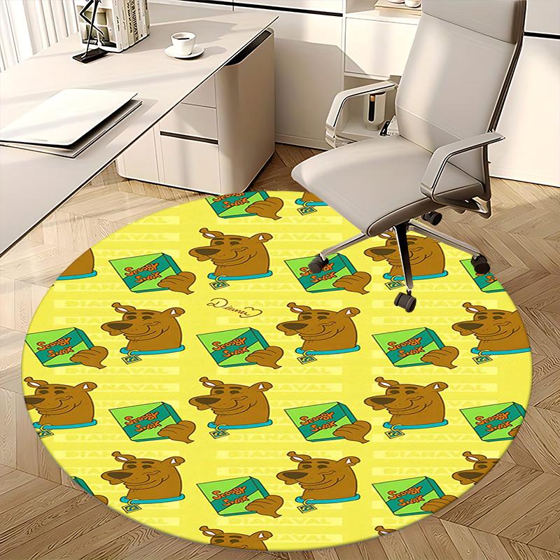 Scooby Snacks, Chair mat Round Rug Office carpet, Non slip, Suitable for Living Rooms, Bedrooms decor.1205197a
