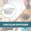 Rotatable Circular Air Vent Louver Soffit Vent with Mesh Ventilation Cover ABS Texture Suitable for Bathroom and Kitchen