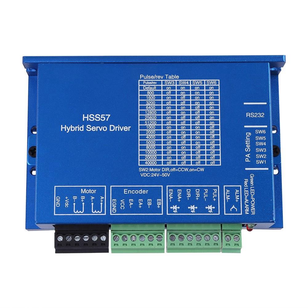 HSS57 Hybrid Servo Driver and 57HSE2N D25 Nema 23 Closed Loop 2N.m Stepper Motor