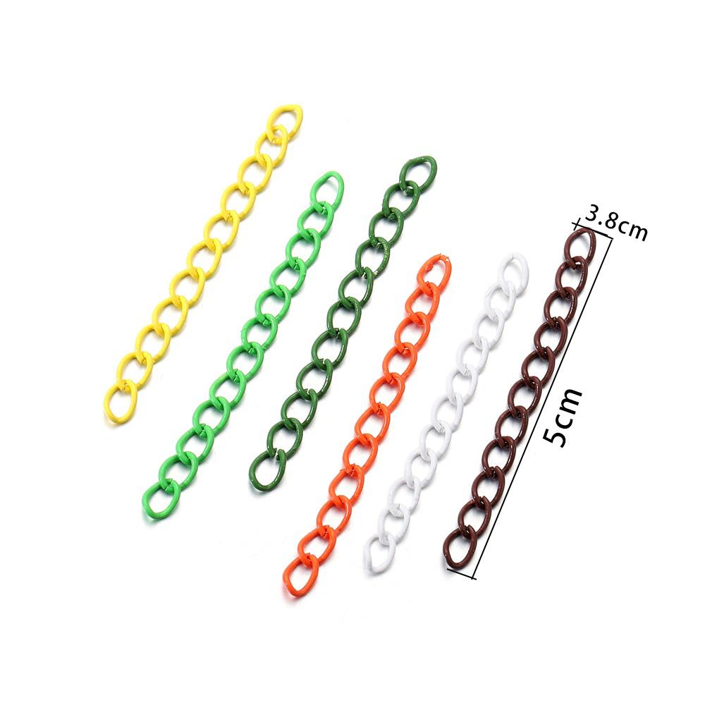 30 teile/los 5 cm Bunte Halskette Verlängerung Kette Groß Armband Erweiterte Kette Schwanz Extender Für DIY Schmuck Machen Liefert