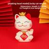 Cute Mobile Phone Stand Decoration Cute Maneki Neko Resin Office DeskCute Gift Decoration
