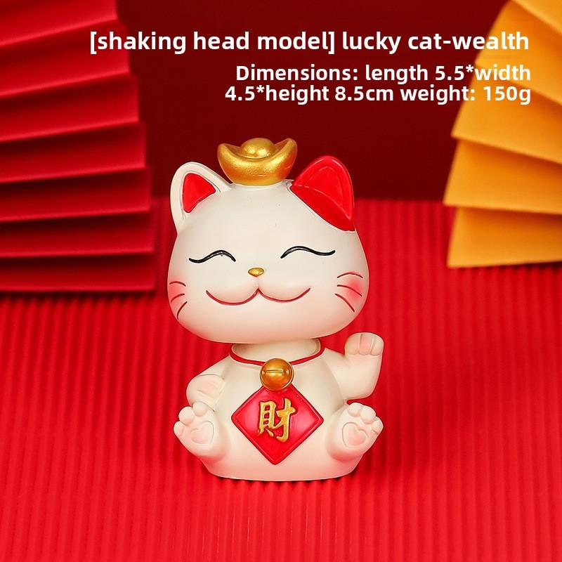 Cute Mobile Phone Stand Decoration Cute Maneki Neko Resin Office DeskCute Gift Decoration