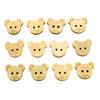 50Pcs 2 Holes Button Teddy Bear Wood Buttons For Sewing Scrapbooking Craft Garment Accessories Sewing Fabric Wooden Buttons