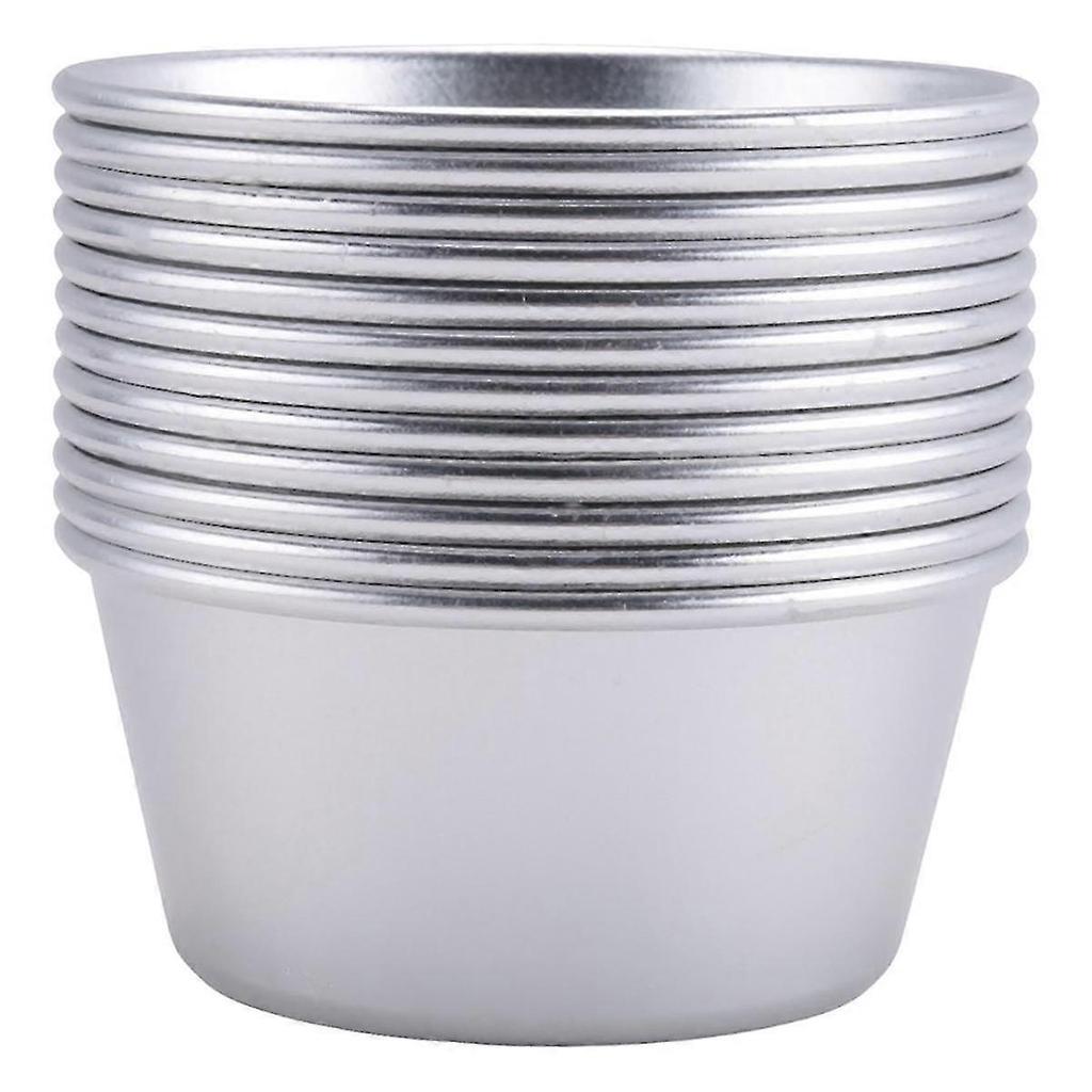 12 Pieces Individual Molds Pudding Molds Cups Mini Chocolate Molten Pans Non-Stick Cupcake Cake Cookie Pudding Mold