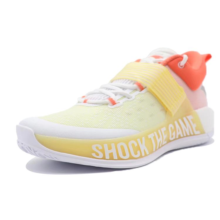 New Anta Hengsao4 Durable Breathable Low Top Basketball Shoes White Red 112231608-6
