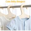 Wooden Kids Hangers 10 Pack 9 inch Cute Wood Baby Hanger Nursery Hangers Non Slip Coat Hanger Newborn Hangeri for Baby Kids Toddler Coats Pants Suits
