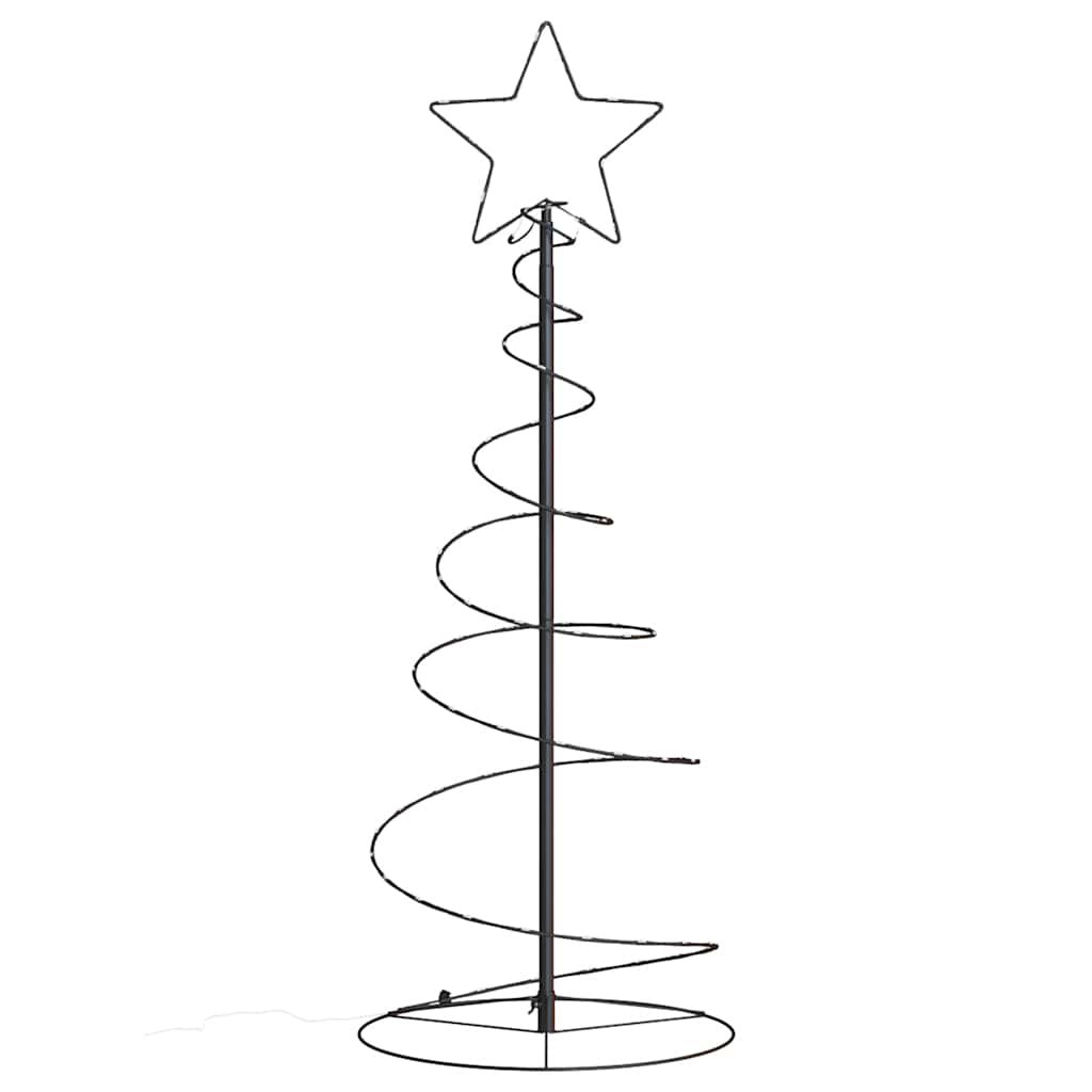 Vidaxl Stożkowa Choinka Z Lampek, 80 Ciepłych Białych Led, 120 Cm