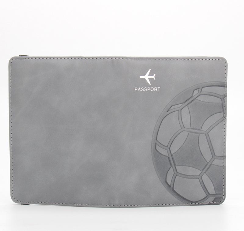 RFID Football Passport Holder with Anti-magnetic Protection and Card Slots for Qatar World Cup
