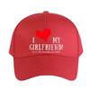 I Love My Girlfriend Yes She Bought Me This Summer Woman Man Adult Hat Casual Adjustable Funny Dad Printed Baseball Caps