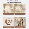 Adhesive Hooks No Drill Strong Load-Bearing Hooks Space-Saving Corrosion-Resistant Hook for Bathroom