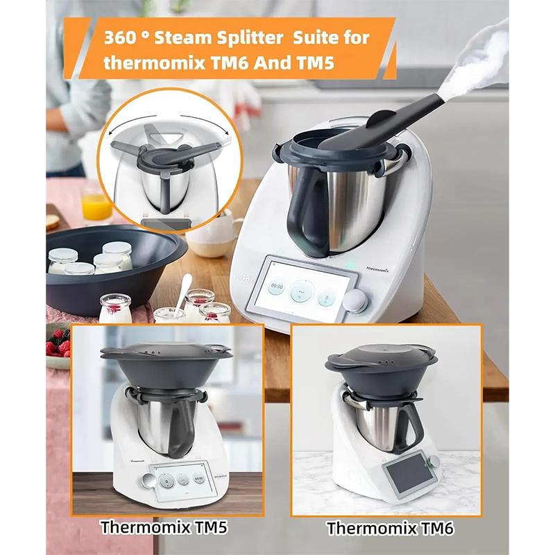 Steam Diverter for Thermomix TM5/TM6 Air Guided Steam Release Diverter Exhaust Pipe Fittings Relief To Prevent Burn Kitchen Tool