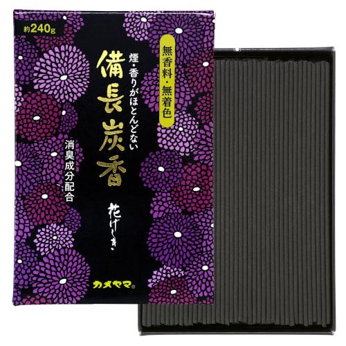 Kameyama Hanageshiki Binchotan Charcoal, Large Value Pack, Approx. 240g, Incense, Unscented, Color-Free, Contains Deodorizing Ingredients
