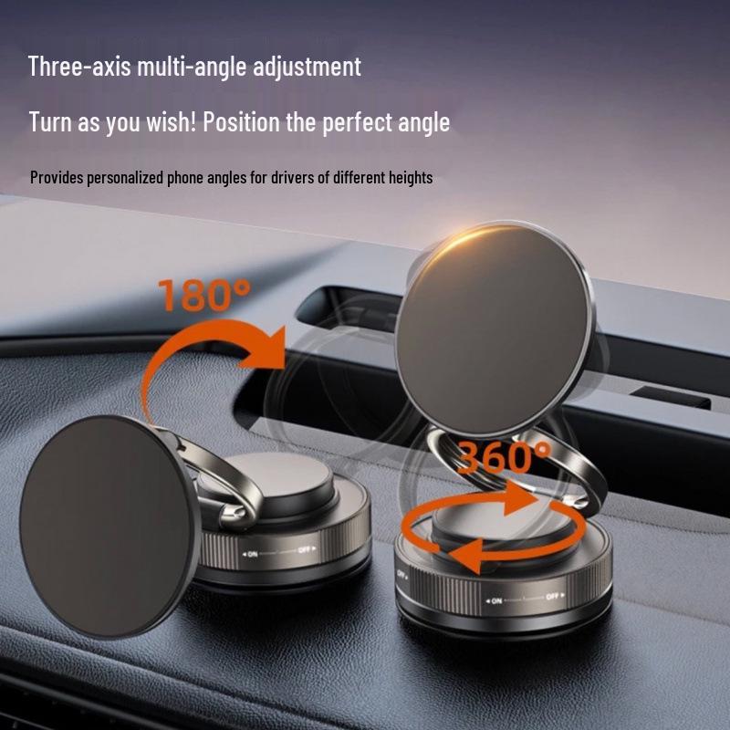 Foldable Magnetic Multi-Phone Holder with Suction Cup for Car & Desktop