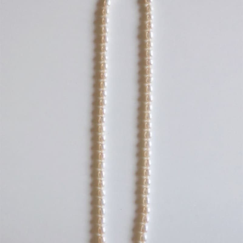 Modernlike 14k GF Silver Oval Freshwater Pearl Necklace 5mm