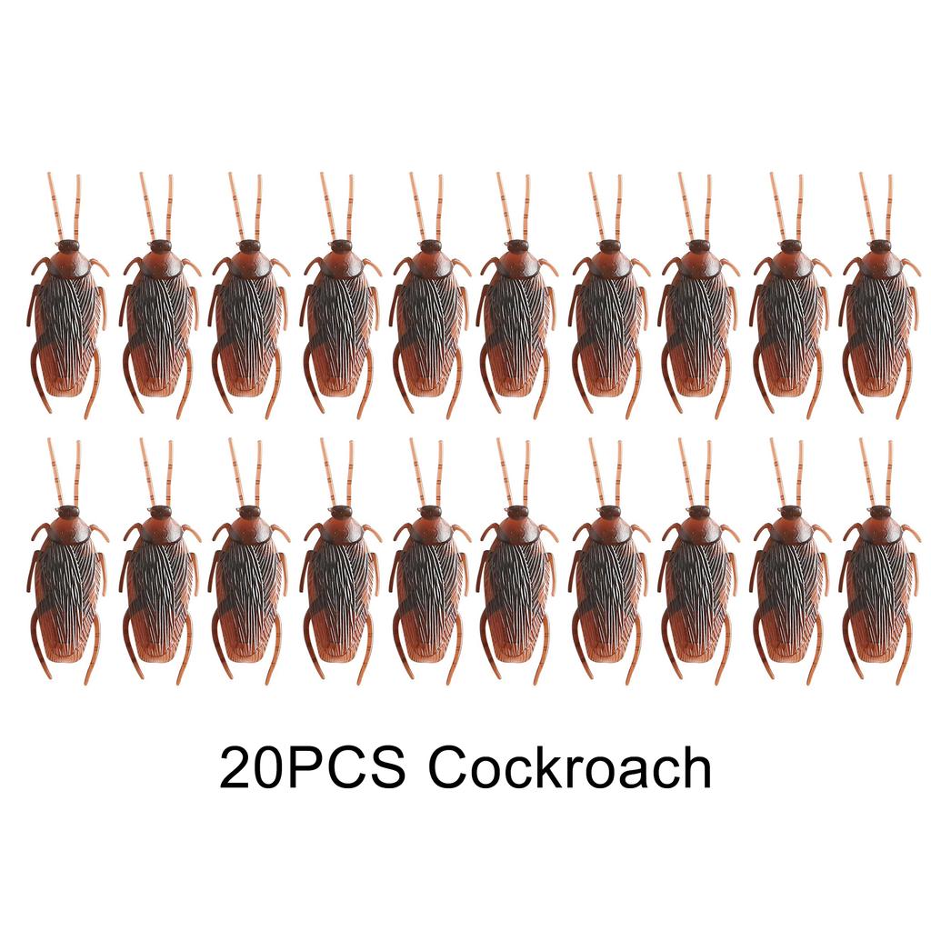 5-50 Stück Simulierte Kakerlaken Insektenornamente Kakerlaken Erkennung Beobachtung Requisiten DIY Halloween Haus Schreibtischdekorationen ZYF