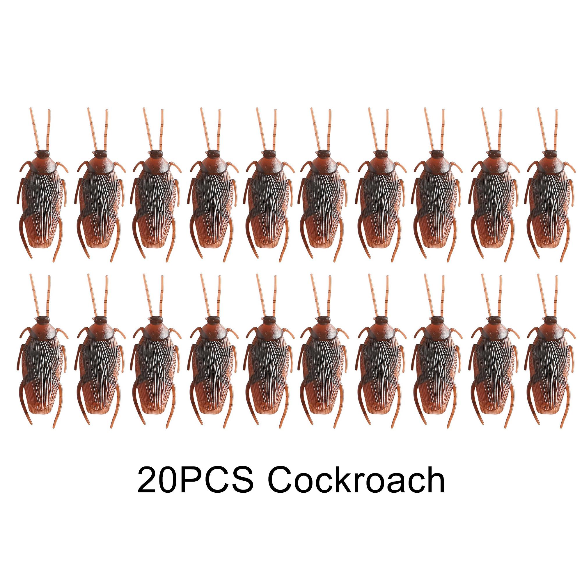 

5-50PCS Simulated Cockroach Insect Ornaments Cockroachs Recognition Observation Props DIY Halloween Home Desktop Decorations ZYF