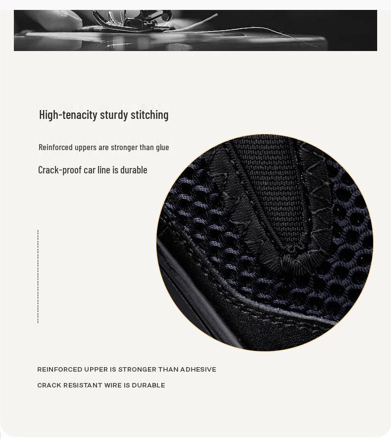 Men's Breathable Low-Top Mesh Loafers - Large Size Slip-On Summer Shoes
