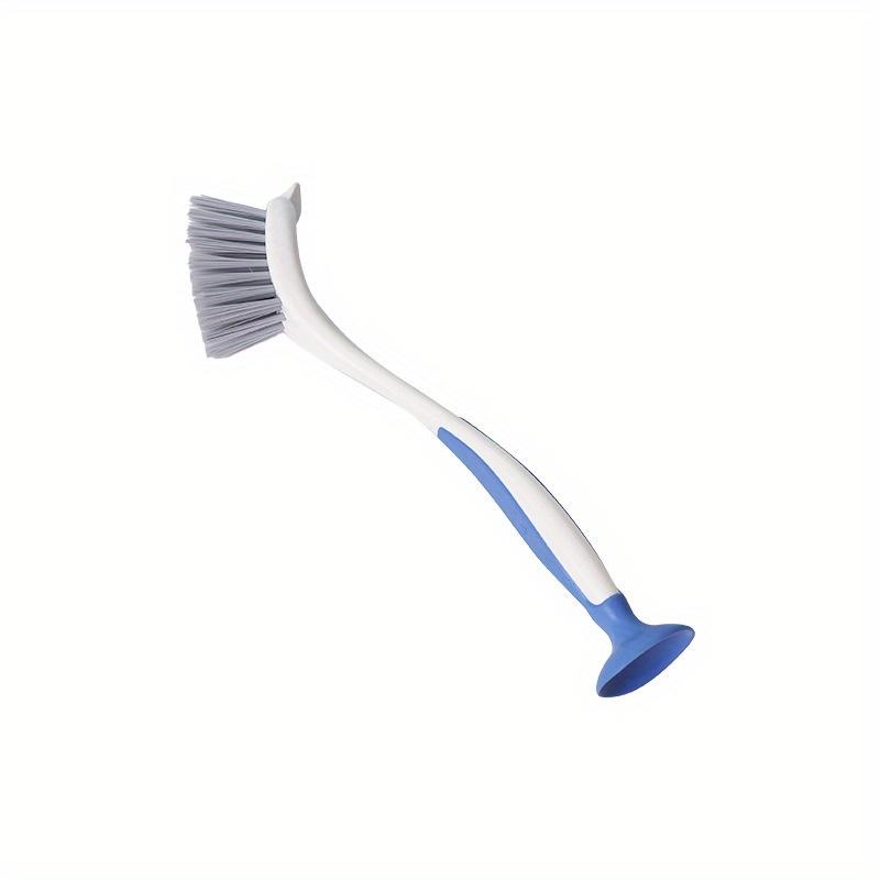 Suction Cup Upright Long Handle, Kitchen Cleaning Brush Without Drilling, Powerful Multi-Functional Scrubber