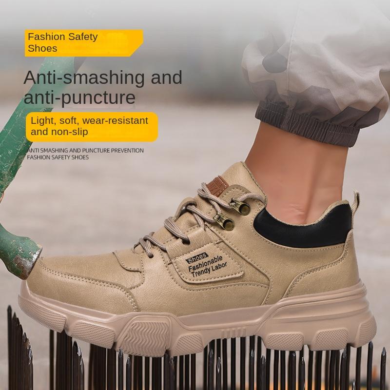 Labor Shoes Men's Steel Baotou Anti-smashing, Anti-piercing, Non-slip Protective Safety Shoes